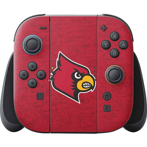 University of Louisville Red Background Nintendo Switch 2 (2025) Joy-Con Controller Skin
