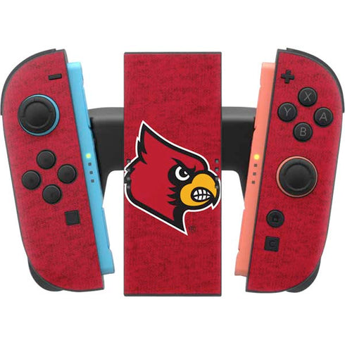 University of Louisville Red Background Nintendo Switch 2 (2025) Joy-Con Controller Skin