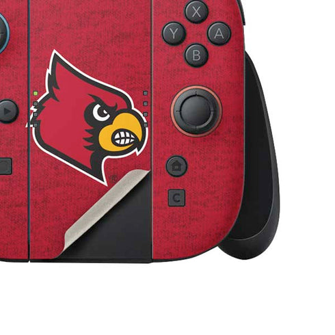 University of Louisville Red Background Nintendo Switch 2 (2025) Joy-Con Controller Skin