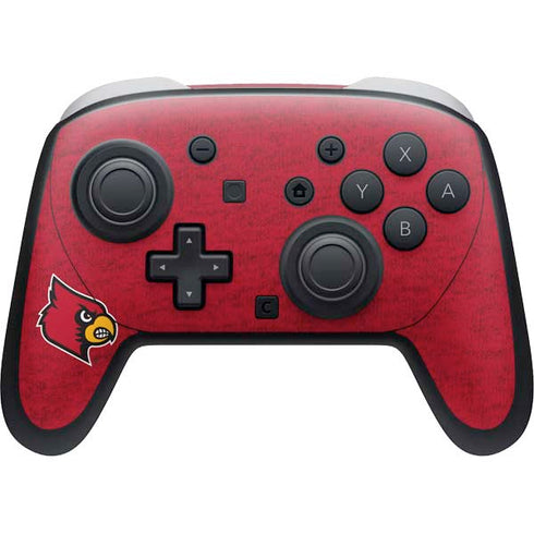 University of Louisville Red Background Nintendo Switch 2 (2025) Pro Controller Skin