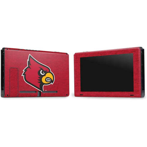 University of Louisville Red Background Nintendo Switch Bundle Skin