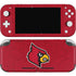 University of Louisville Red Background Nintendo Switch Lite Skin