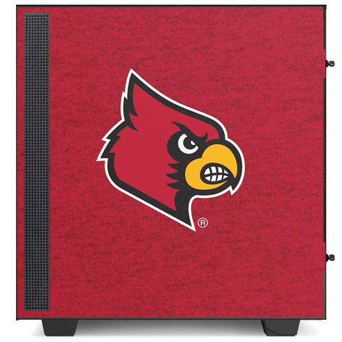 University of Louisville Red Background NZXT H510 Compact ATX Mid-Tower Case Skin
