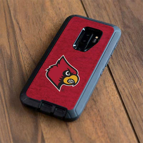 University of Louisville Red Background Otterbox Defender Galaxy Skin