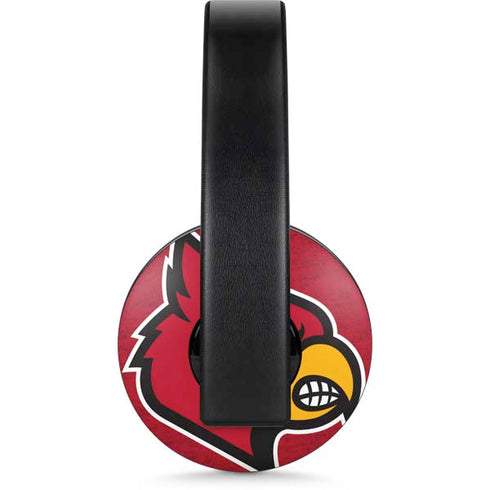 University of Louisville Red Background PlayStation 4 Gold Wireless Headset Skin