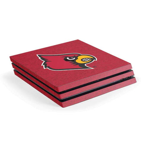 University of Louisville Red Background PlayStation PS4 Skins