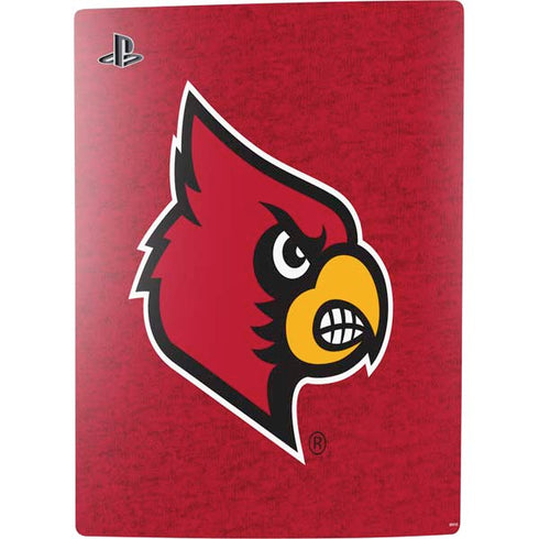 University of Louisville Red Background PS5 Console Skin