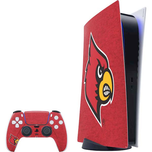 University of Louisville Red Background PlayStation PS5 Skins