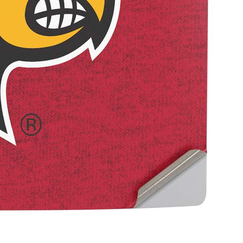 University of Louisville Red Background PS5 Pro Disk Console Skin