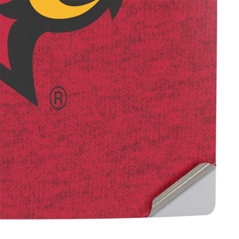 University of Louisville Red Background PS5 Slim Disk Console Skin
