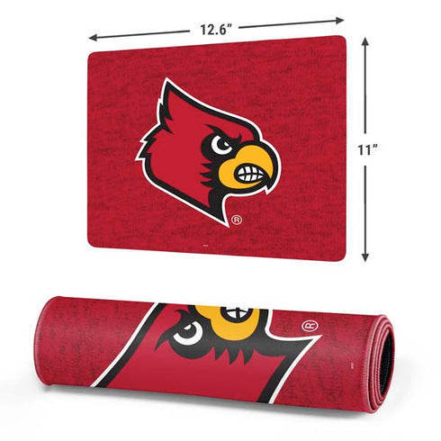 University of Louisville Red Background Gaming Mouse Pad
