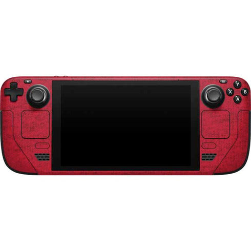 University of Louisville Red Background Steam Deck Handheld Gaming Computer Skin