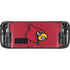 University of Louisville Red Background Steam Deck Handheld Gaming Computer Skin