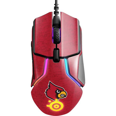 University of Louisville Red Background SteelSeries Rival 600 Gaming Mouse Skin