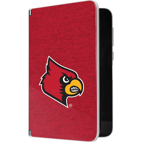 University of Louisville Red Background Surface Duo Skin