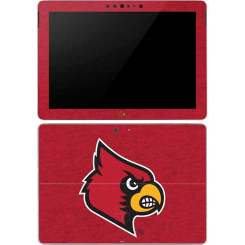 University of Louisville Red Background Surface Go Skin