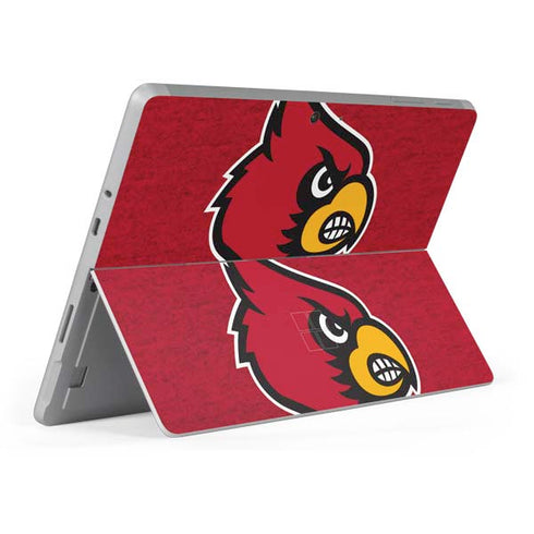 University of Louisville Red Background Surface Go Skin