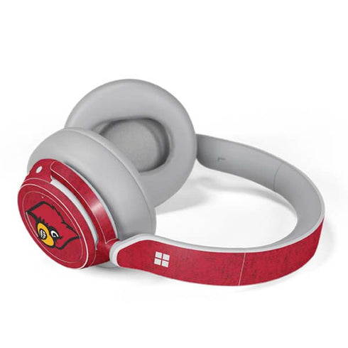 University of Louisville Red Background Surface Headphones Skin