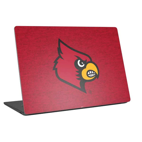 University of Louisville Red Background Universal Laptop 17in (13.8 x 10in) Skin