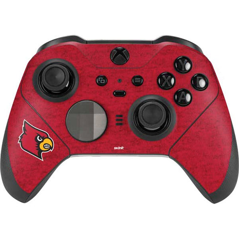 University of Louisville Red Background Xbox Elite Wireless Controller Series 2 Skin
