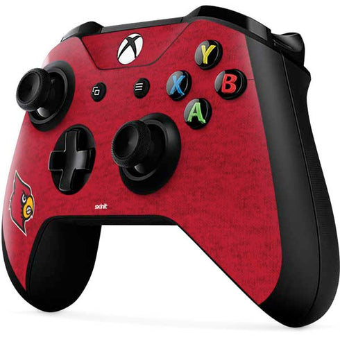 University of Louisville Red Background Xbox One X Controller Skin