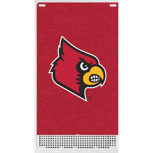 University of Louisville Red Background Xbox Series S Console Skin