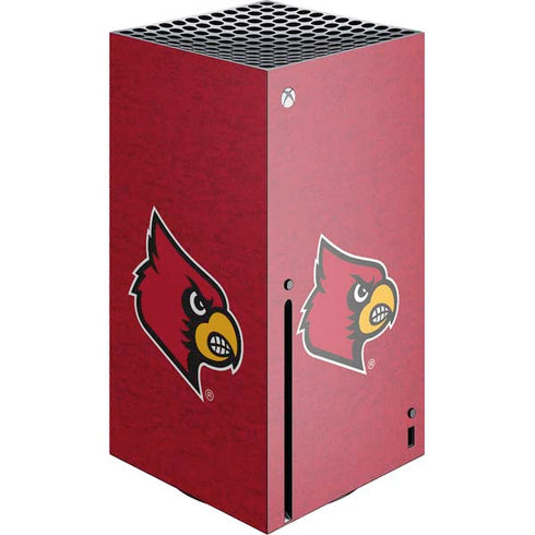University of Louisville Red Background Xbox Series X Console Skin