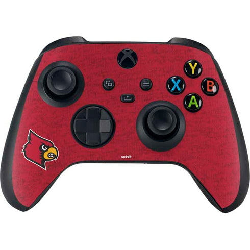 University of Louisville Red Background Xbox Series X Controller Skin