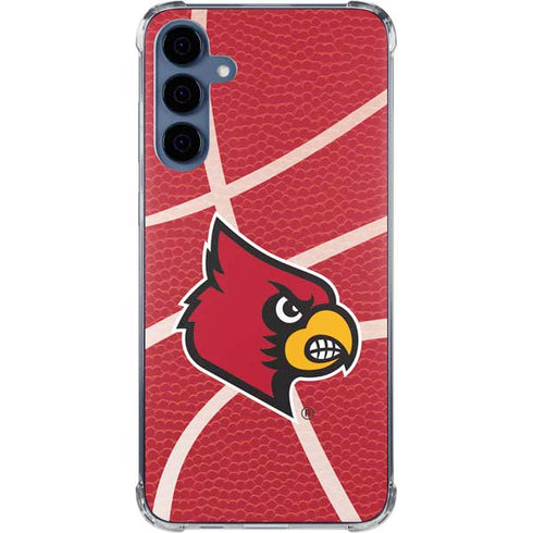 University of Louisville Red Basketball Galaxy A35 5G Clear Case