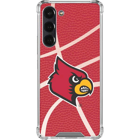 University of Louisville Red Basketball Galaxy S24 FE Clear Case