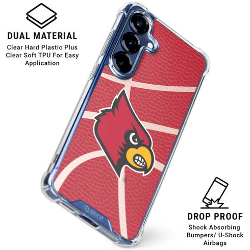 University of Louisville Red Basketball Galaxy S25 Clear Case