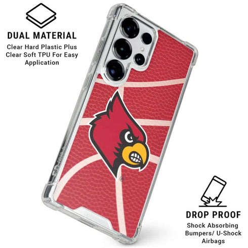 University of Louisville Red Basketball Galaxy S25 Ultra Clear Case