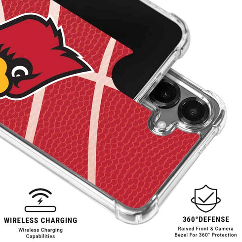University of Louisville Red Basketball Galaxy S26 Clear Case