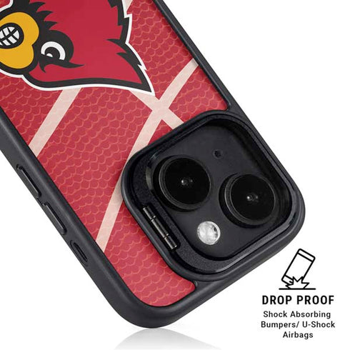University of Louisville Red Basketball iPhone 13 Kickstand Case