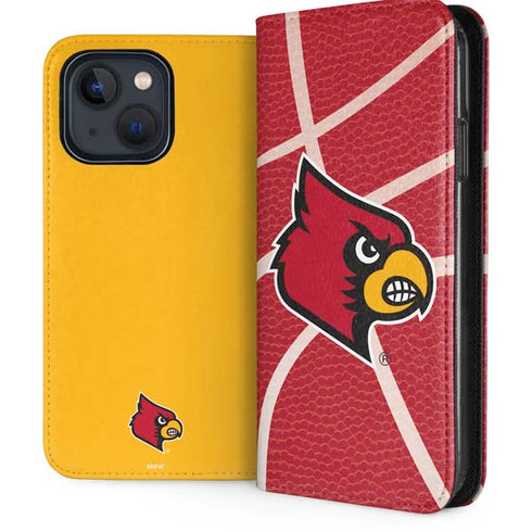 University of Louisville Red Basketball iPhone 14 Folio Case