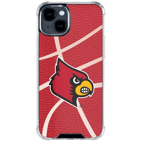 University of Louisville Red Basketball iPhone 15 Clear Case
