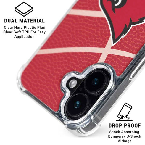 University of Louisville Red Basketball iPhone 16 Clear Case