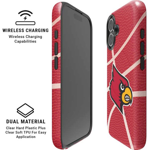 University of Louisville Red Basketball iPhone 16 Magsafe Impact Case