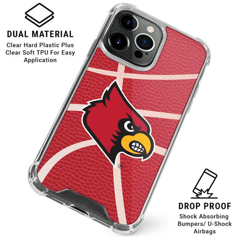 University of Louisville Red Basketball iPhone 16 Pro Max Clear Case
