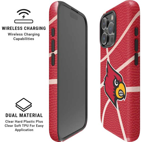 University of Louisville Red Basketball iPhone 16 Pro Max Magsafe Impact Case