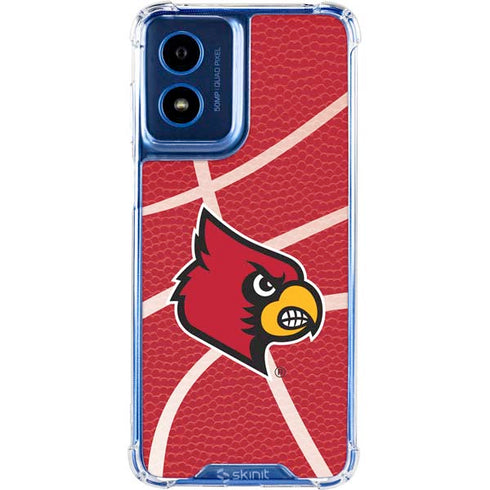 University of Louisville Red Basketball Moto G 5G (2024) Clear Case