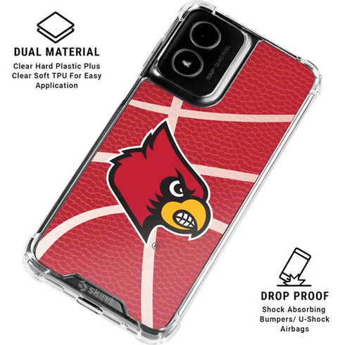 University of Louisville Red Basketball Moto G Power 5G (2024) Clear Case
