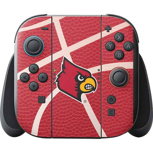 University of Louisville Red Basketball Nintendo Switch 2 (2025) with Joy-Con Skin