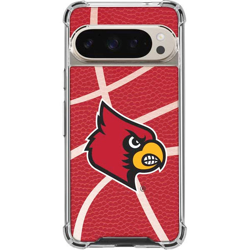 University of Louisville Red Basketball Pixel 9/9 Pro Clear Case