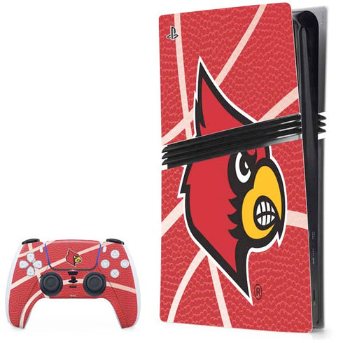 University of Louisville Red Basketball PS5 Pro Bundle Skin