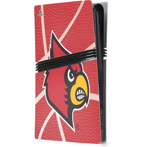University of Louisville Red Basketball PS5 Pro Console Skin