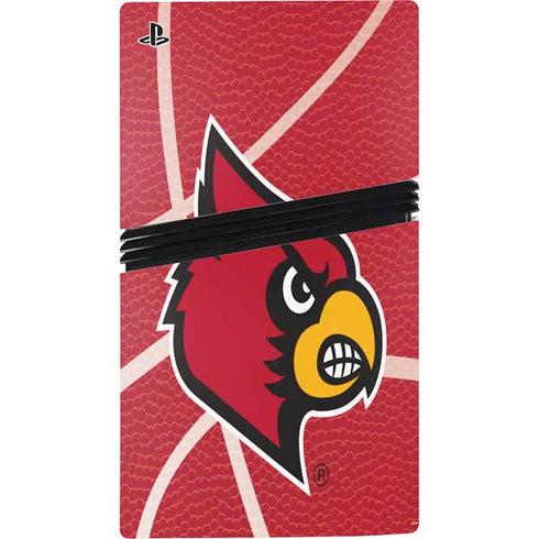 University of Louisville Red Basketball PS5 Pro Console Skin