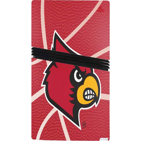 University of Louisville Red Basketball PS5 Pro Console Skin