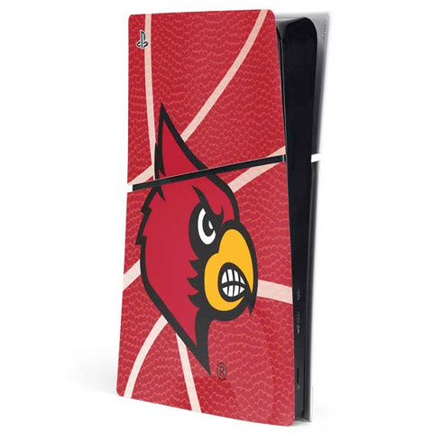University of Louisville Red Basketball PS5 Slim Digital Edition Console Skin
