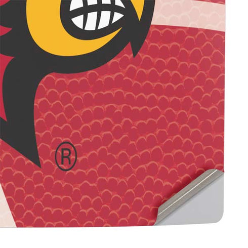 University of Louisville Red Basketball PS5 Slim Digital Edition Console Skin